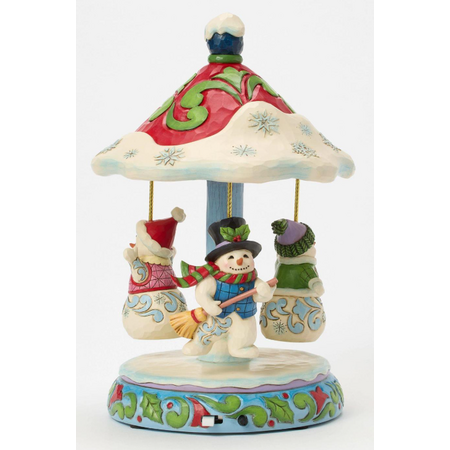 Jim Shore Jim Shore Rotating Snowman Carousel Figurine