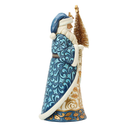 Jim Shore Jim Shore Blue & Gold Santa Sisal Figurine