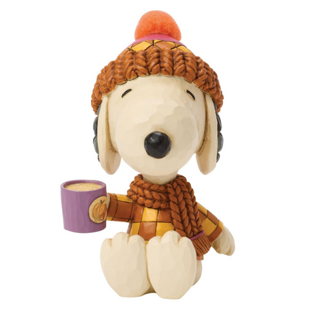 Jim Shore Jim Shore Snoopy Cozy for Fall with Mug Figurine