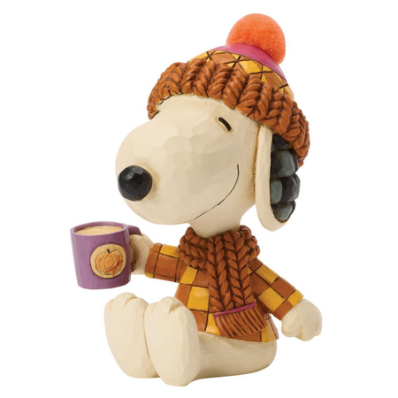 Jim Shore Jim Shore Snoopy Cozy for Fall with Mug Figurine