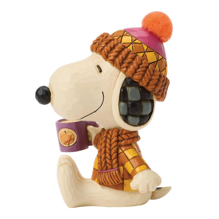 Jim Shore Jim Shore Snoopy Cozy for Fall with Mug Figurine