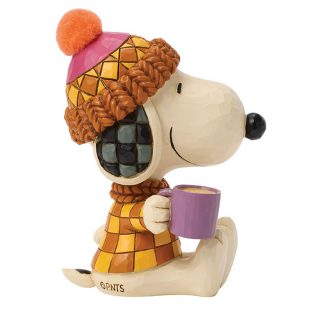 Jim Shore Jim Shore Snoopy Cozy for Fall with Mug Figurine