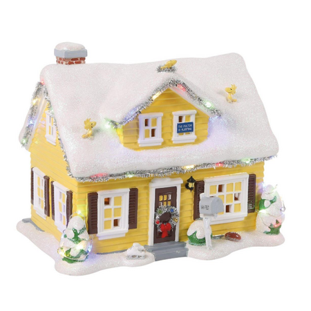 Department 56 Peanuts Village Van Pelt Residence Lit House