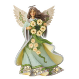 Jim Shore Jim Shore Opal & Moss Poinsettia Angel Figurine