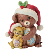 Jim Shore Jim Shore Hugging Dog & Cat Mini Figurine