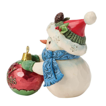 Jim Shore Jim Shore Snowman Ball Ornament Mini Figurine