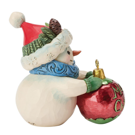 Jim Shore Jim Shore Snowman Ball Ornament Mini Figurine