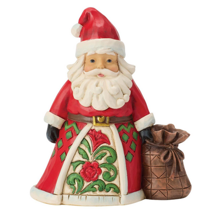 Jim Shore Jim Shore Santa with Toy Bag Mini Figurine