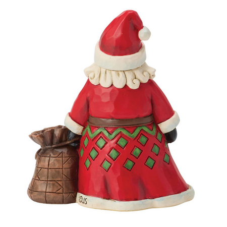 Jim Shore Jim Shore Santa with Toy Bag Mini Figurine