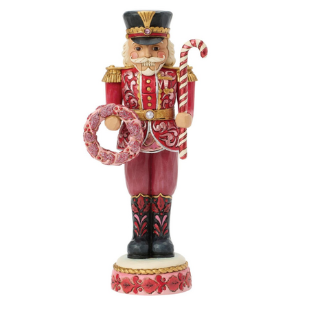 Jim Shore Jim Shore Soldier Nutcracker Pink & Red Figurine