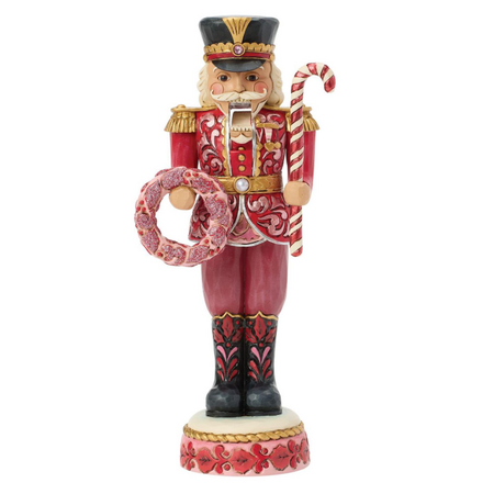 Jim Shore Jim Shore Soldier Nutcracker Pink & Red Figurine