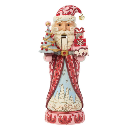 Jim Shore Jim Shore Nutcracker Santa Tree Red & Pink Figurine