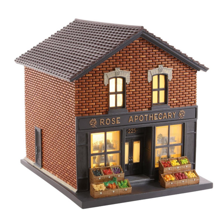 Department 56 Hot Properties Schitt's Creek Rose Apothecary Lit Building
