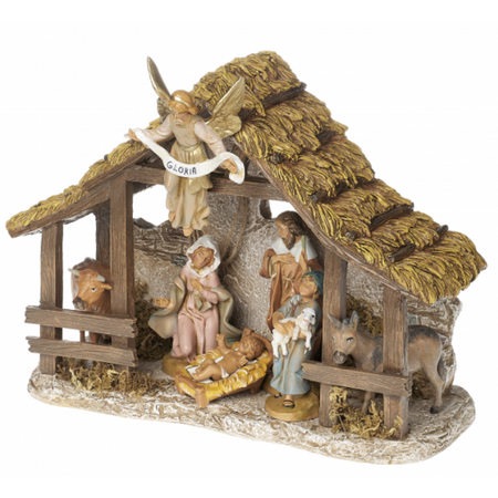 Fontanini Fontanini 7 Piece Straw Roof Nativity Set 5" Collection