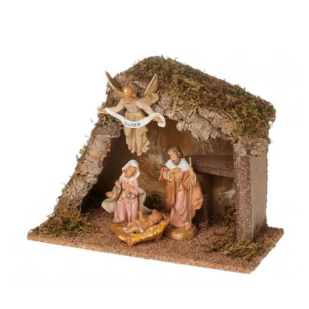 Fontanini Fontanini 4 Piece Lighted Nativity Set with Italian Stable 5" Collection