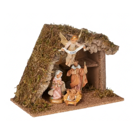 Fontanini Fontanini 4 Piece Lighted Nativity Set with Italian Stable 5" Collection
