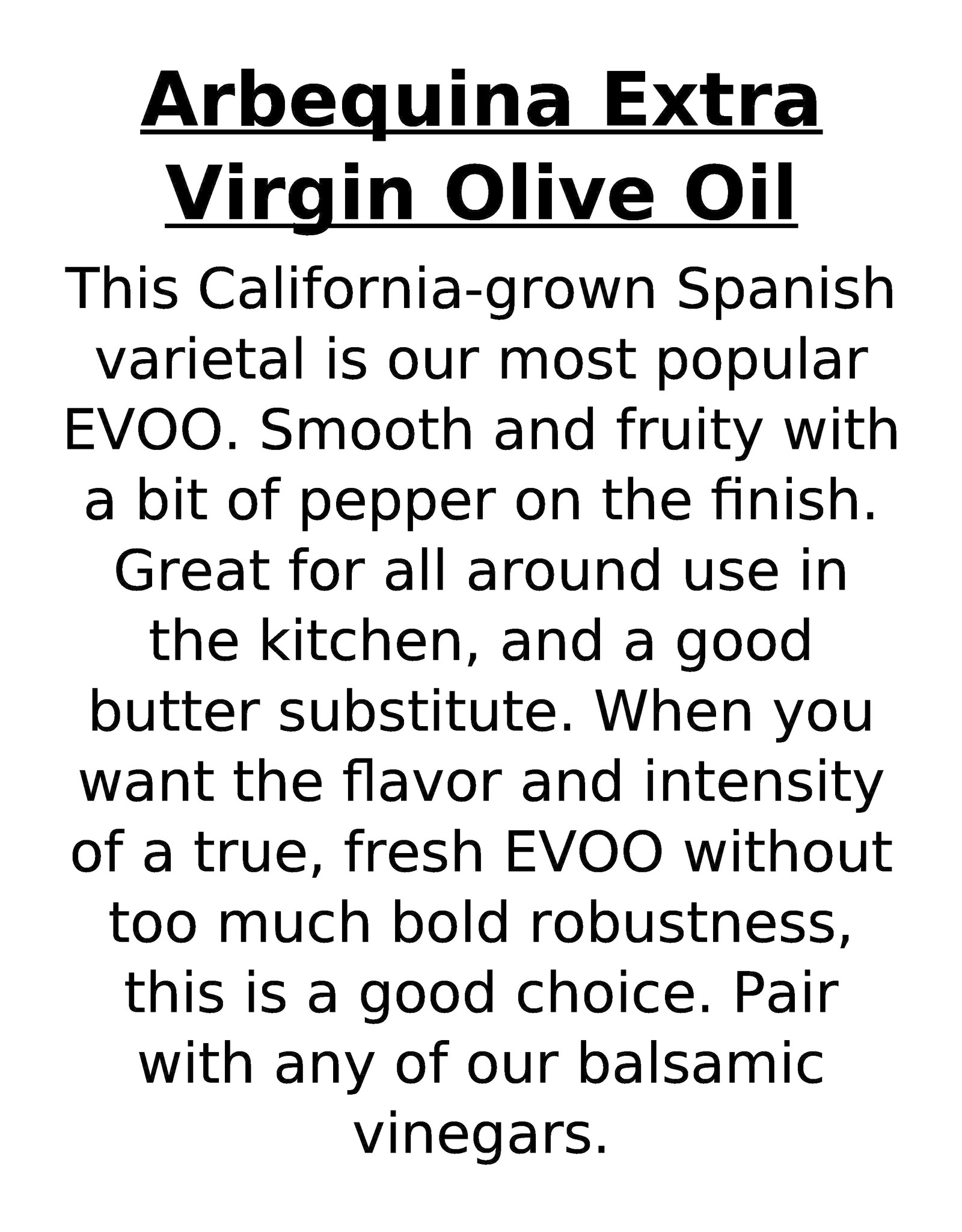 Olive Oil Refill
