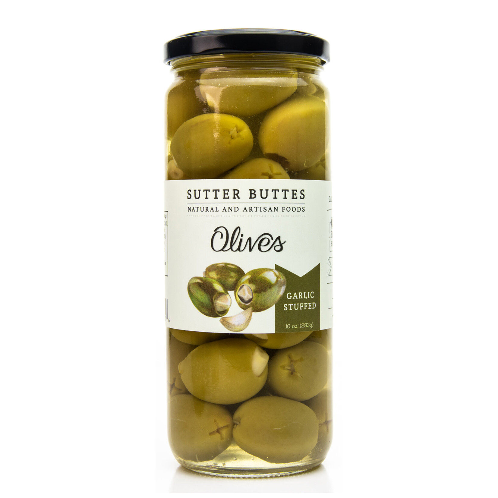 Sutter Buttes Olive Oil Garlic Stuffed Olives - SB