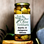 Olive Ventura Garlic & Jalapeno Olives