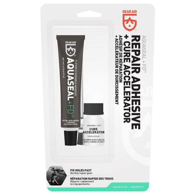 NRS Gear Aid Aquaseal+FD Repair Adhesive + Cure Accelerator
