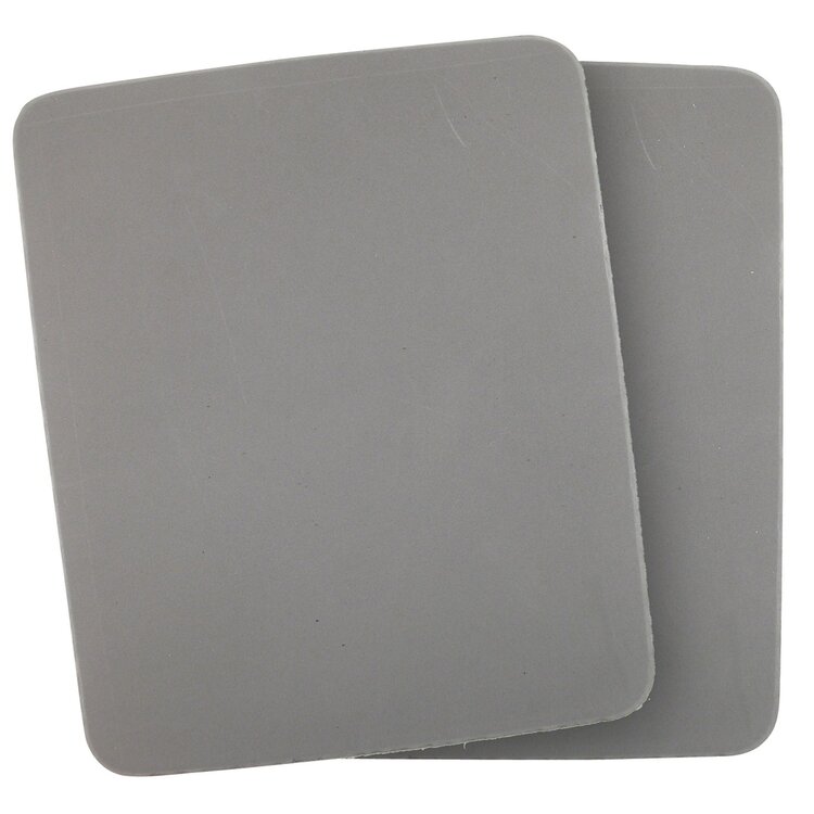 Padz Canoe Flat Knee Pads Gray Pair