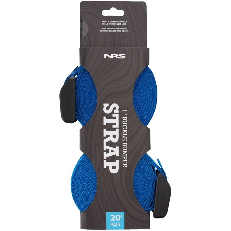 NRS NRS Buckle Bumper Straps Pair Iconic Blue