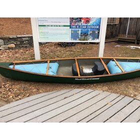 Jonathon Bevins Mad River ME? Solo Canoe- Green - consignment