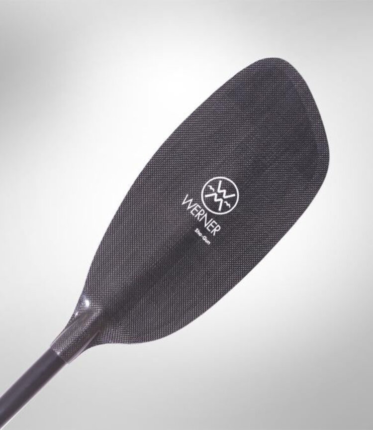 Werner Paddles Werner Sho-Gun Straight Shaft Carbon Kayak Paddle 197 cm R30, Standard Shaft