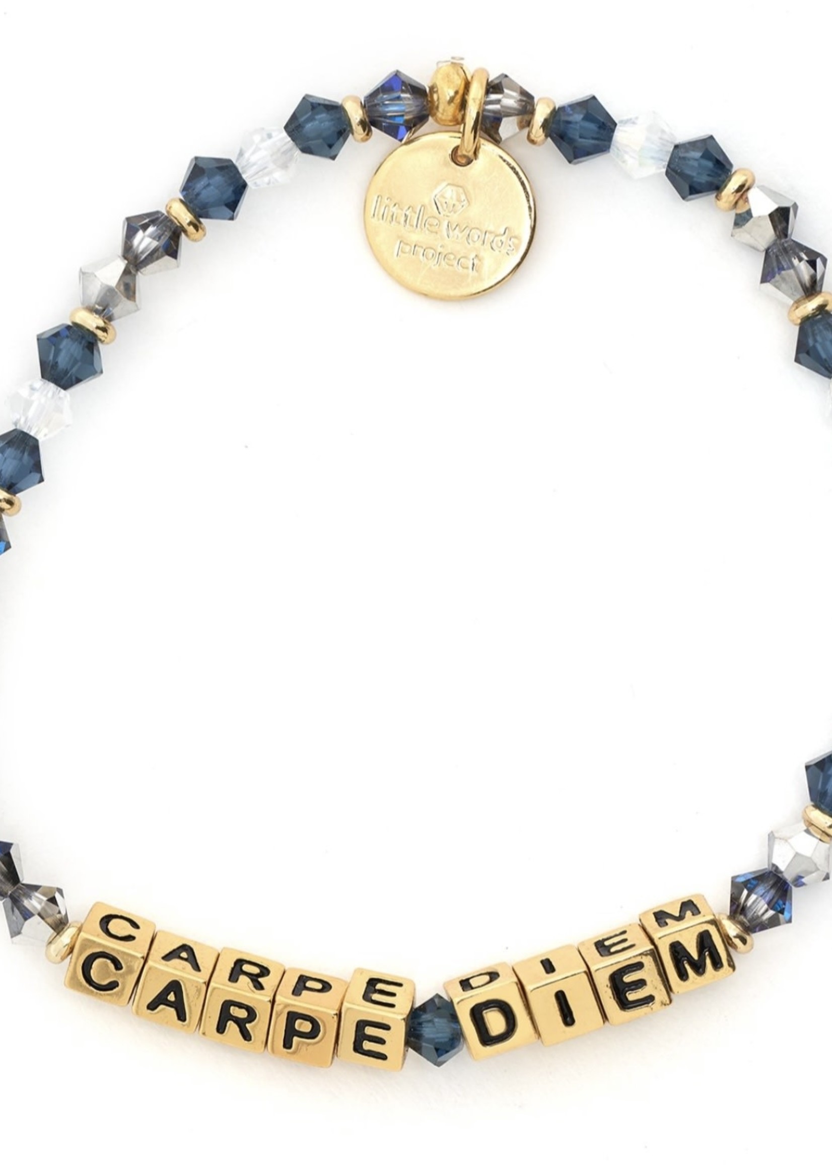Little Words Project Gold Lettered Bracelets Carpe Diem