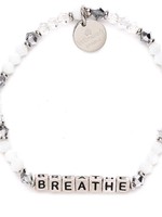 Little Words Project Silver Lettered Bracelets Breathe
