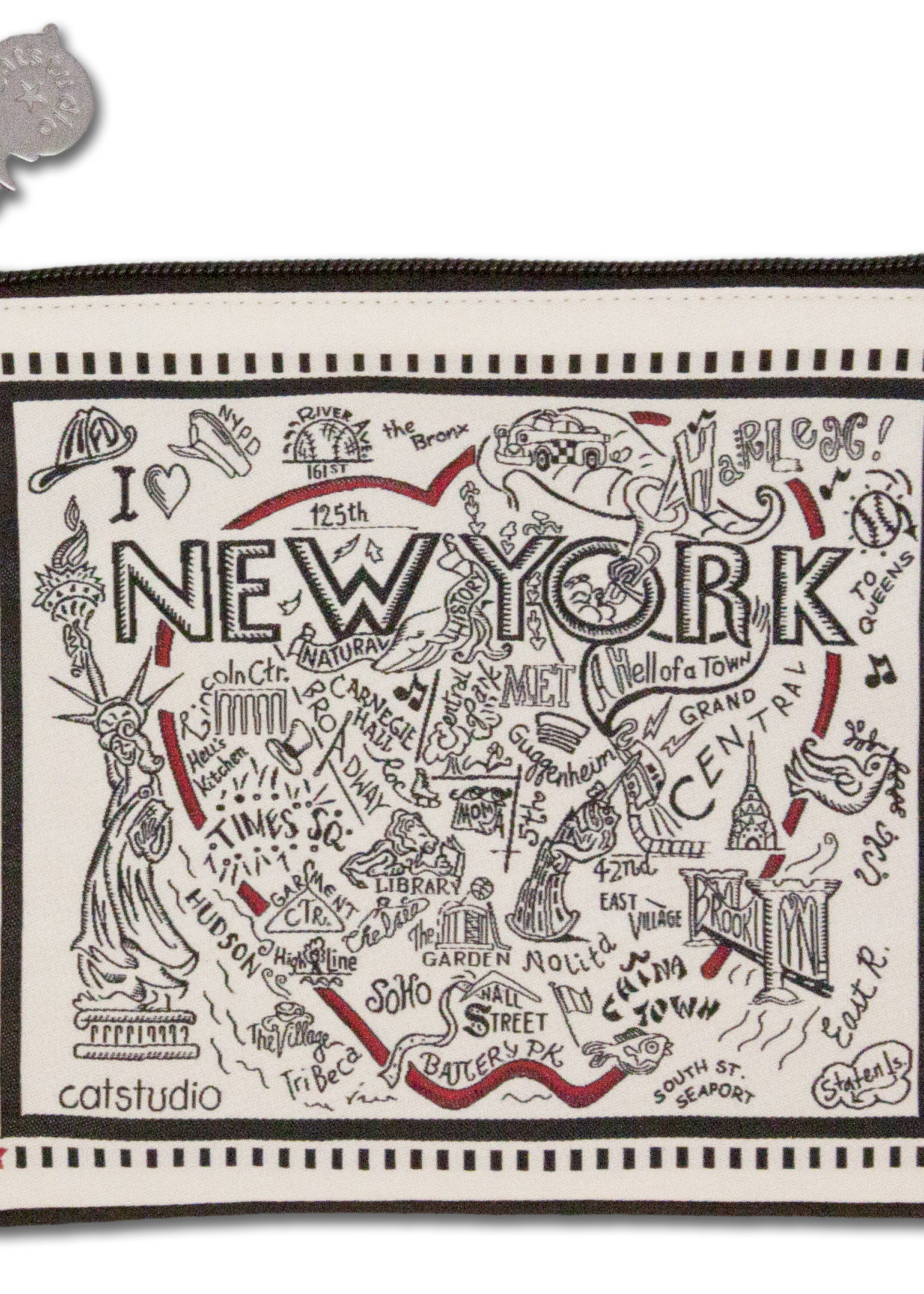 Catstudio Pouch New York City Black and White