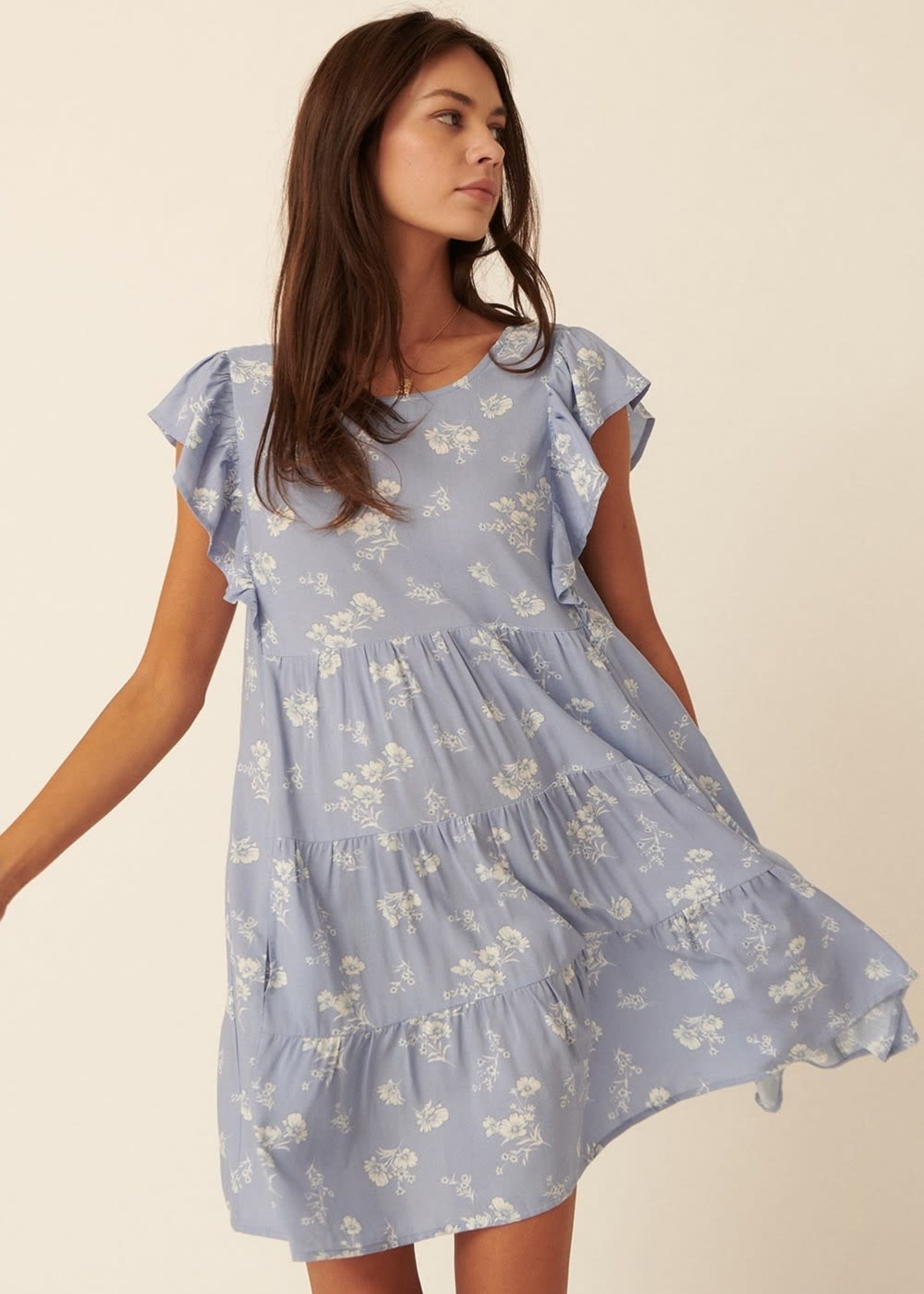 Promesa USA Floral Print Woven Mini Dress