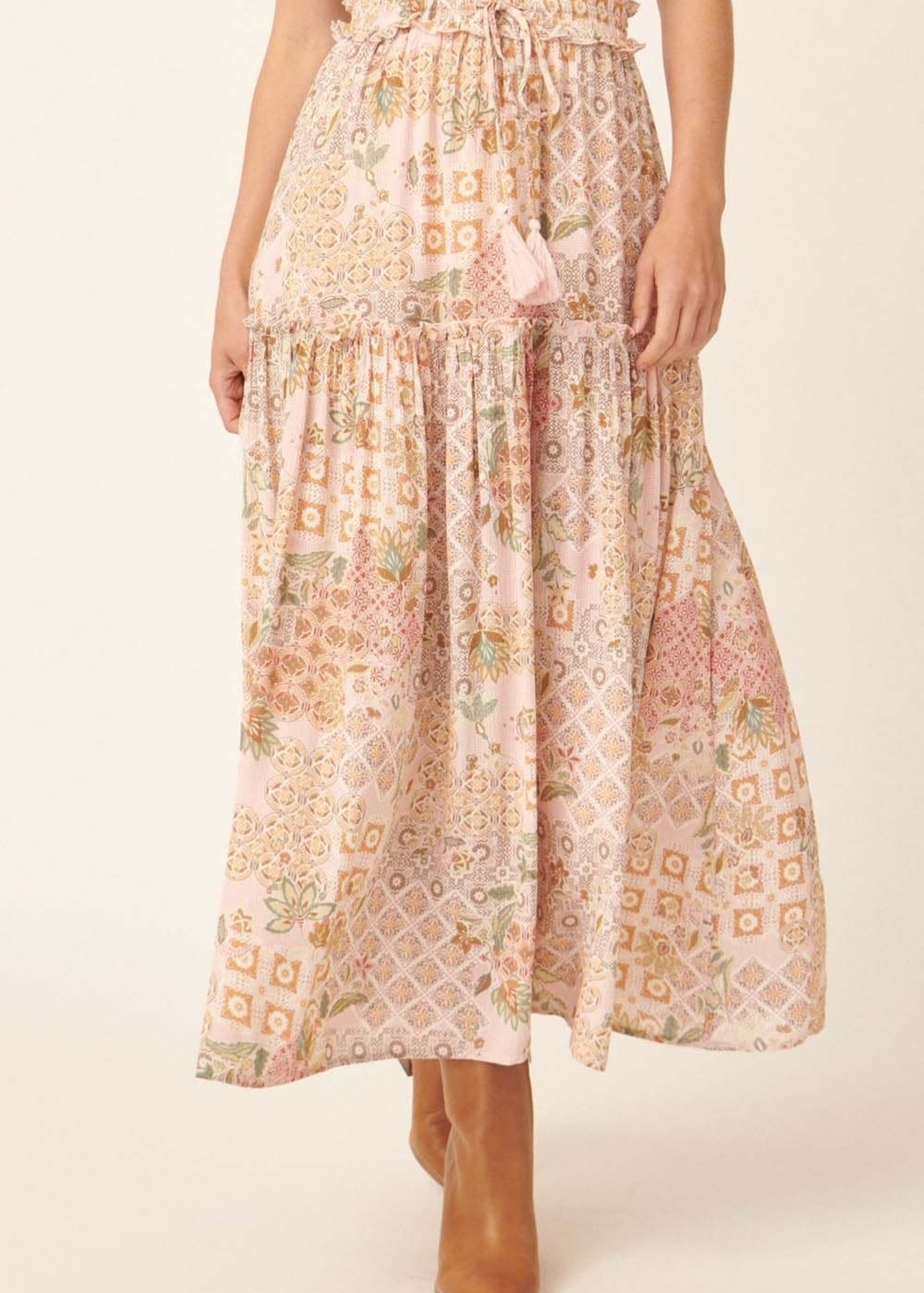 Promesa USA Print Woven Floral Maxi Skirt