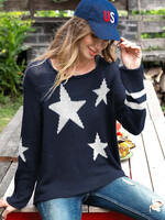 Wooden Ships Stars + Stripes Raglan Cotton