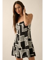 Promesa USA Abstract-Print A-Line Cami Mini Dress