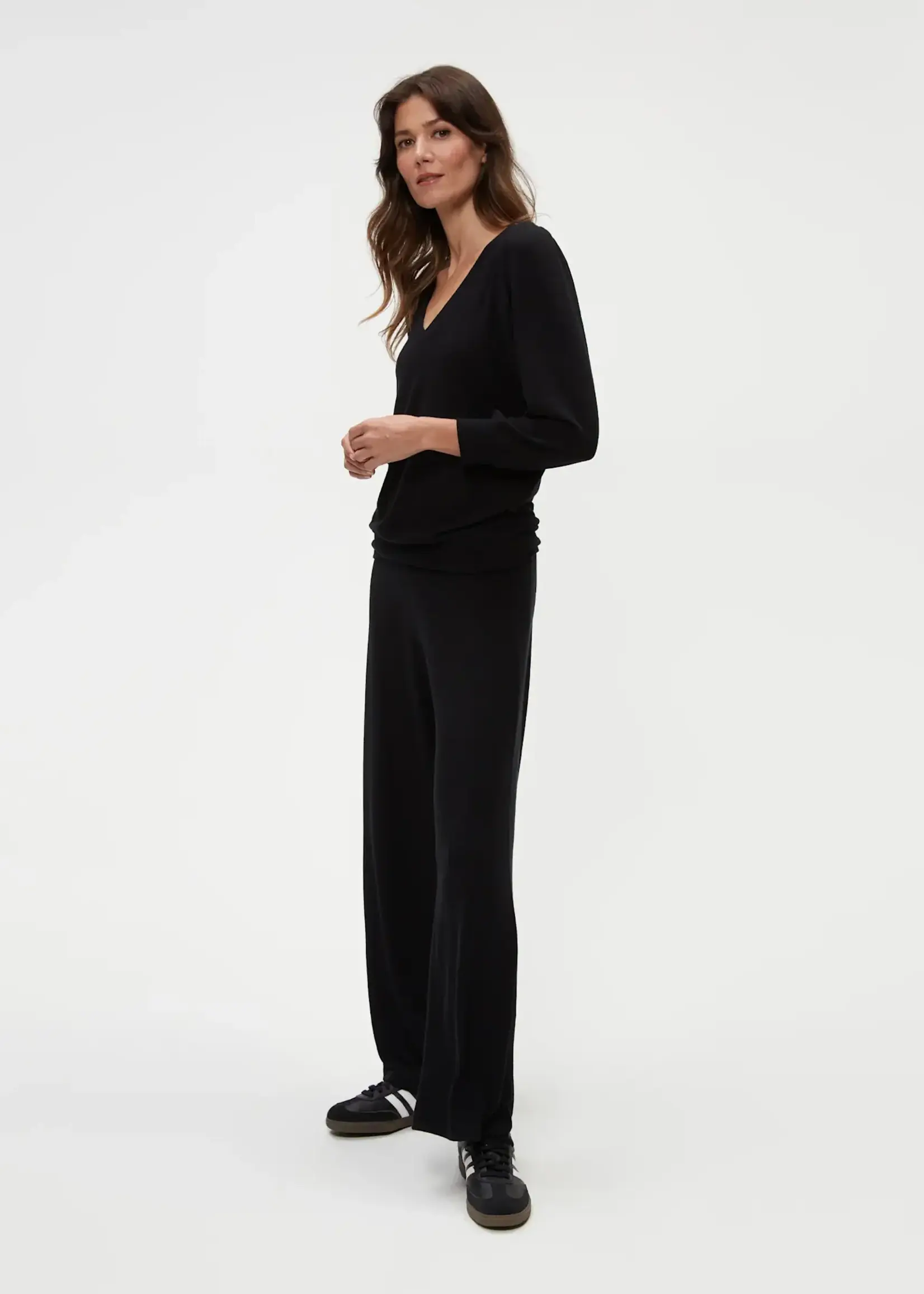 Michael Stars Jones Wide Leg Pant Black