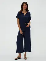 Michael Stars Medina Smocked Waist Cropped Pant