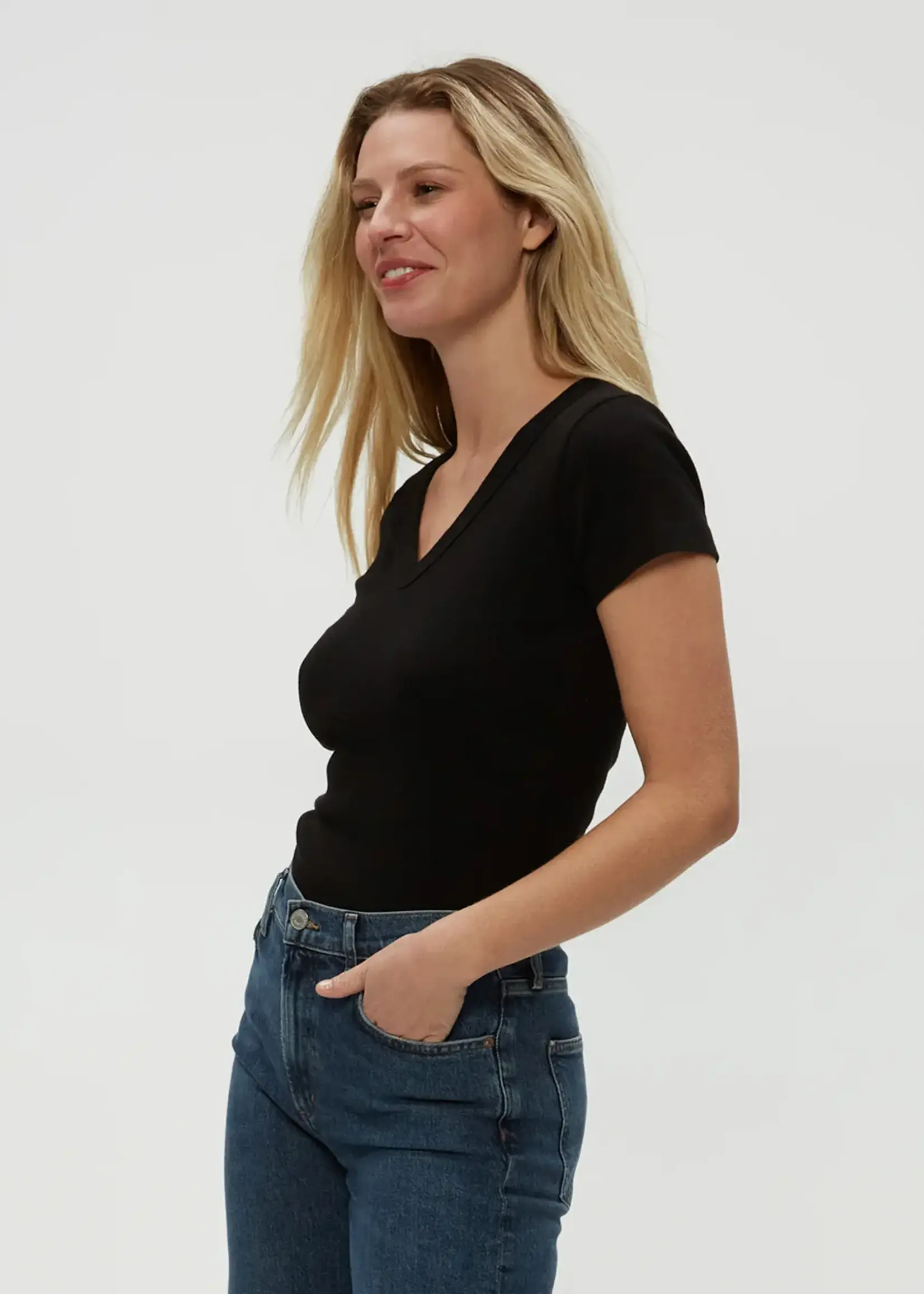 Michael Stars Nikki V Neck Tee