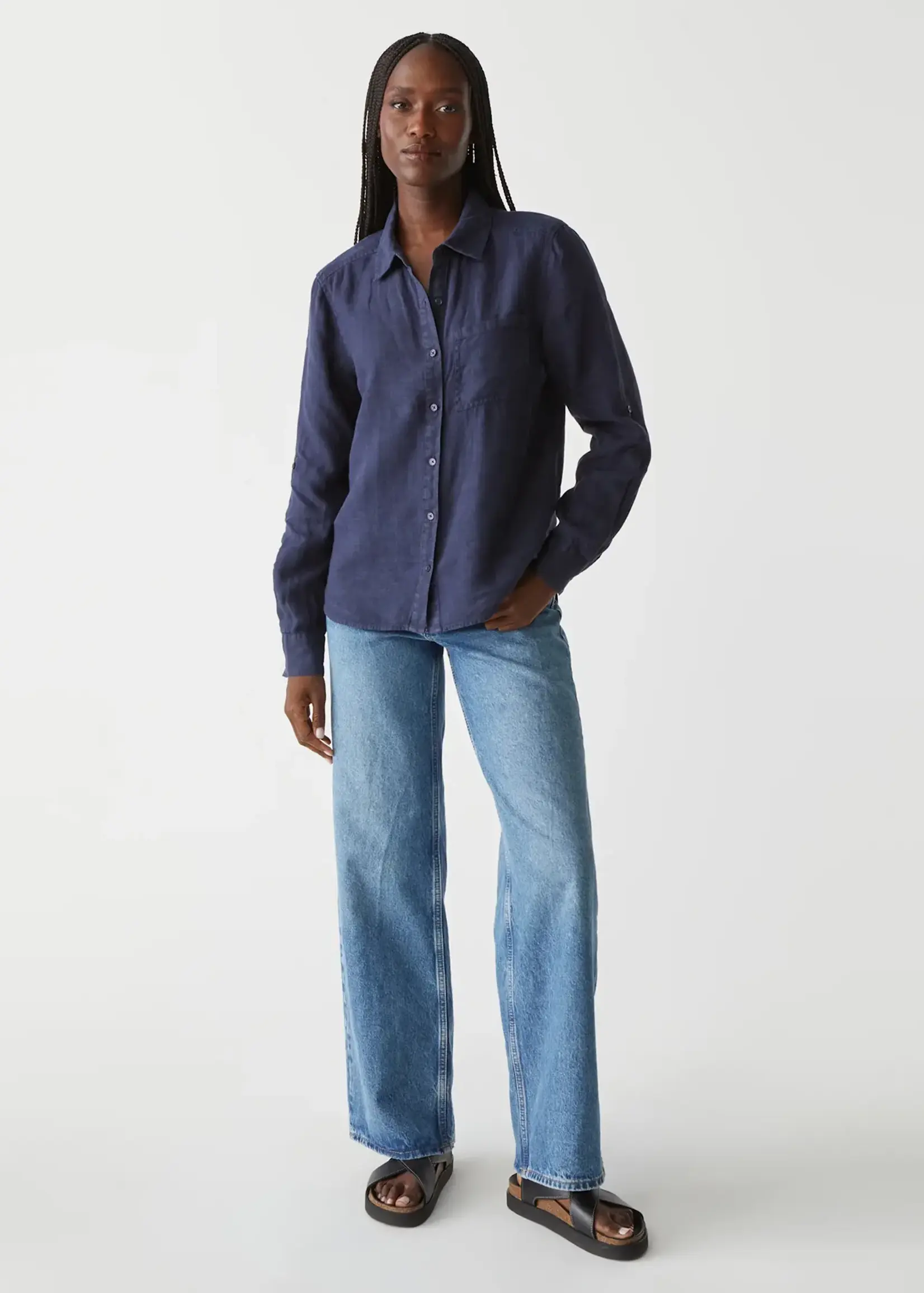 Michael Stars Spencer Pocket Buttondown