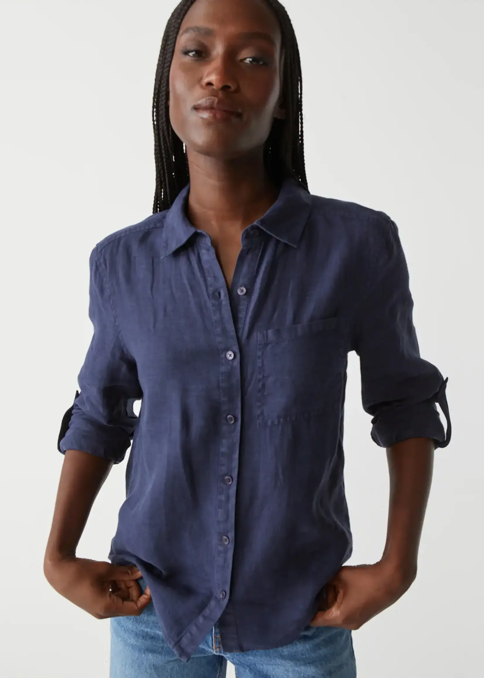 Michael Stars Spencer Pocket Buttondown