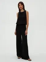 Michael Stars Susie Smocked Waist Pant Gauze