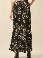 Promesa USA Floral Satin Maxi Skirt