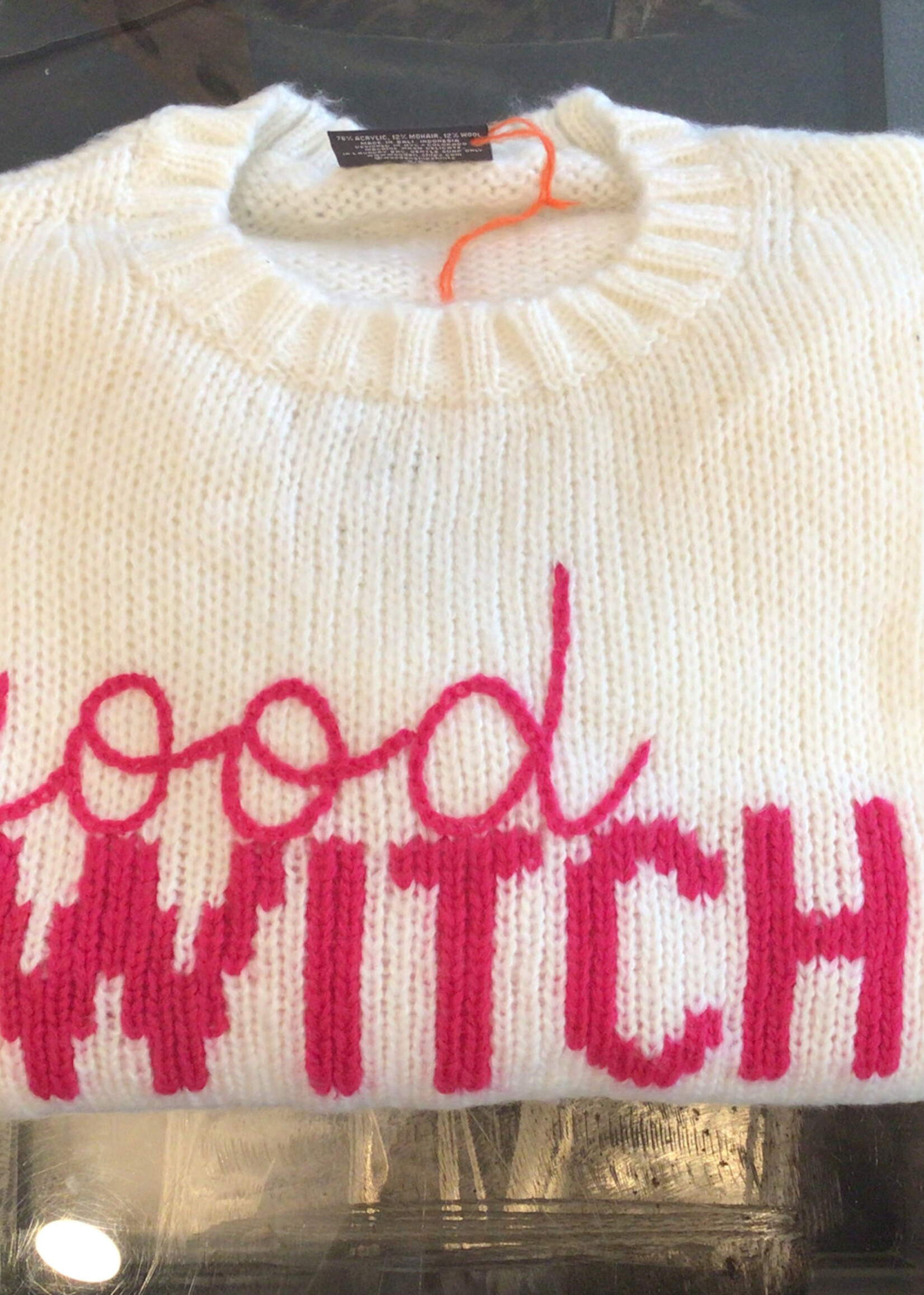 Wooden Ships Good Witch Embroidered Crew Chunky