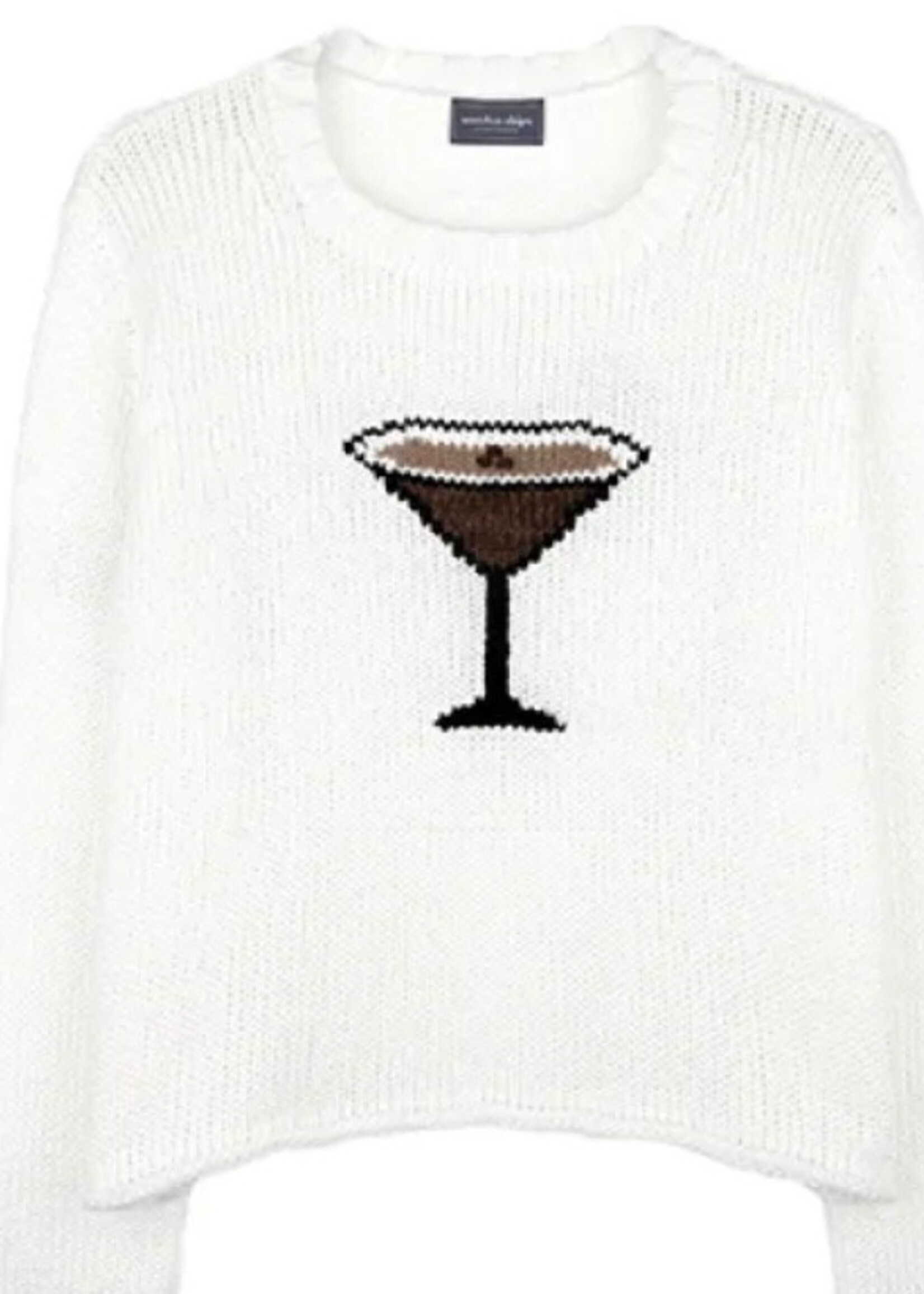 Wooden Ships Espresso Martini Cropped Crew Chunky