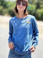 Billy T Hello Sunshine Sweatshirt - Denim