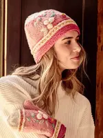 By Many Hands Color Block Blush Knit Beanie