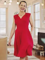 Karina Dresses Nora Dress - Solid Red