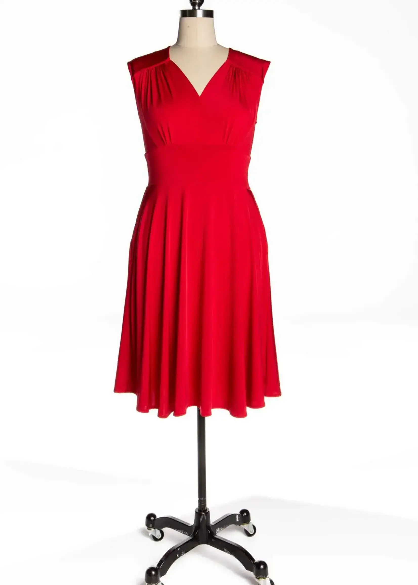 Karina Dresses Nora Dress - Solid Red