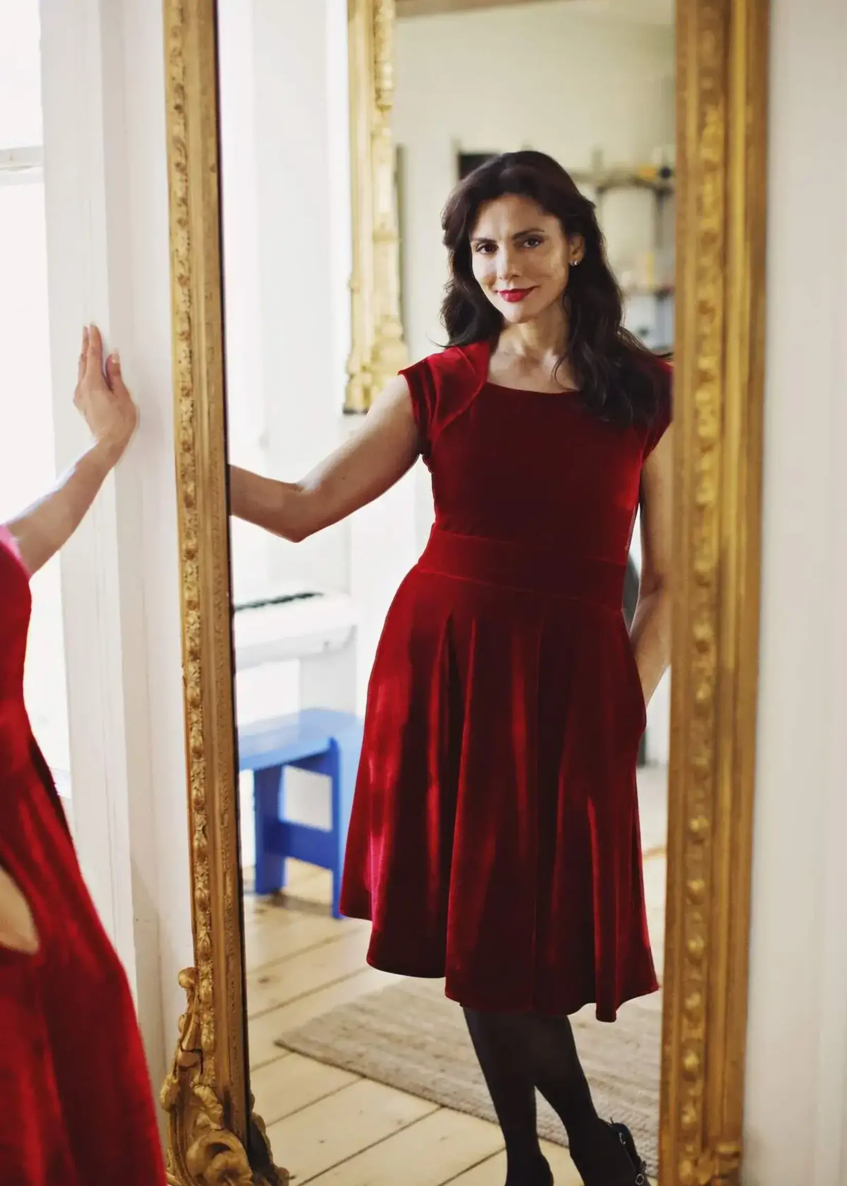 Karina Dresses Jackie Dress - Scarlet Velvet