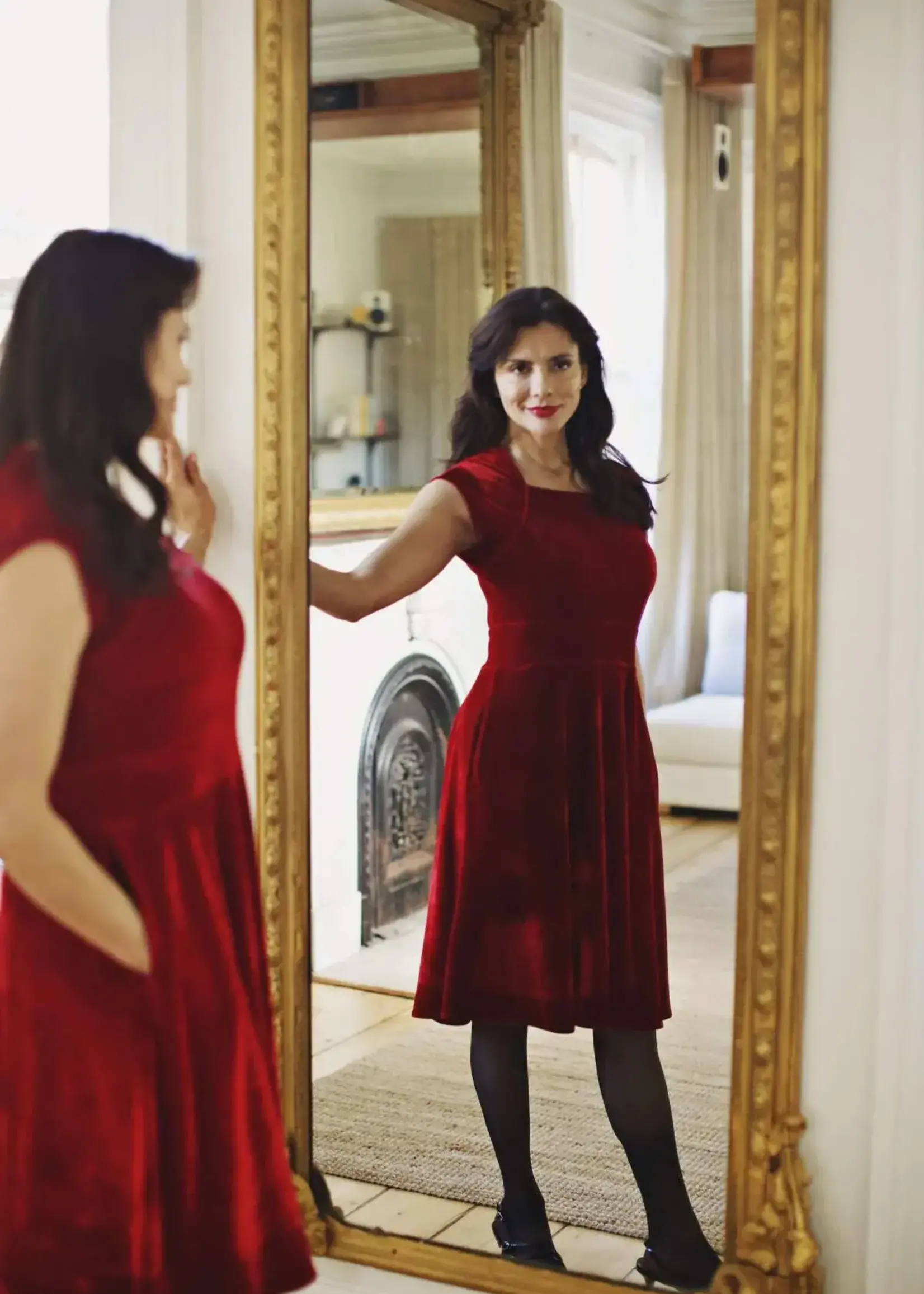 Karina Dresses Jackie Dress - Scarlet Velvet